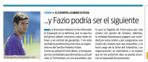 Federico Fazio Sport July 16th