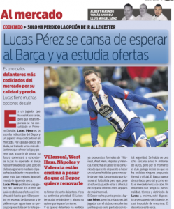 Lucas perez Sport July 19th