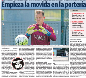 Ter Stegen Mundo deportivo August 3rd