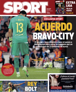 Claudio Bravo Sport August 16th