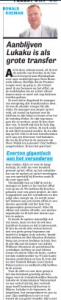 Ronald Koeman De Telegraaf August 20th