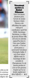 L'Equipe Jordan Veretout August 22nd