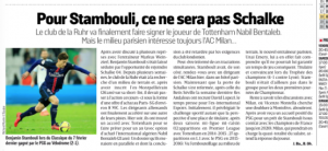 Nabil Bentaleb L'Equipe August 24th