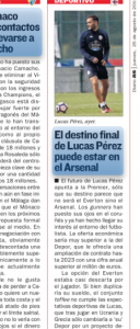 Lucas Perez AS August 25th