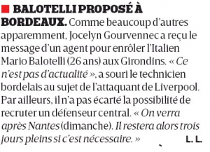 Balotelli L'Equipe August 27th
