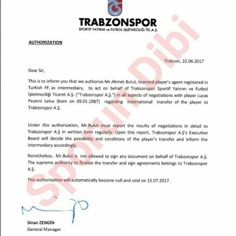Letter Of Authorization To Negotiate from sportwitness.co.uk