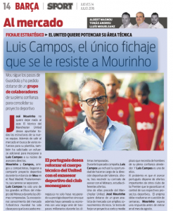 Mourinho Luis Campos Sport July 14th