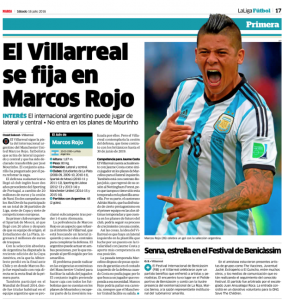 Marcos Rojo Marca July 16th