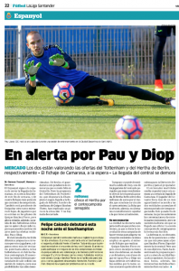 Pau Lopez Marca August 3rd