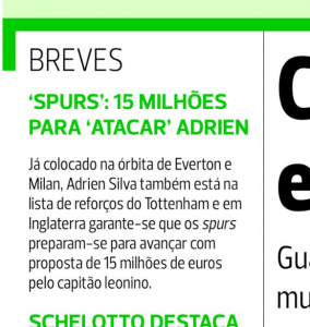 Adrien Silva A Bola August 15th