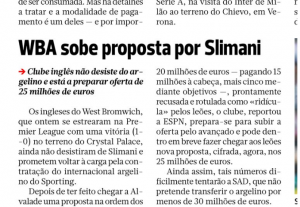 West Brom Slimani A Bola