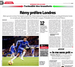 Loic Remy L'Equipe August 18th
