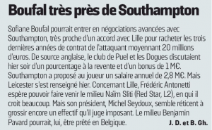 Sofiane Boufal L'Equipe August 26th