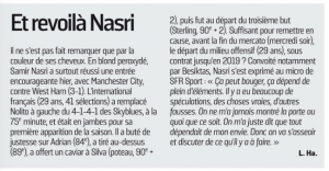 Nasri L'Equipe August 29th