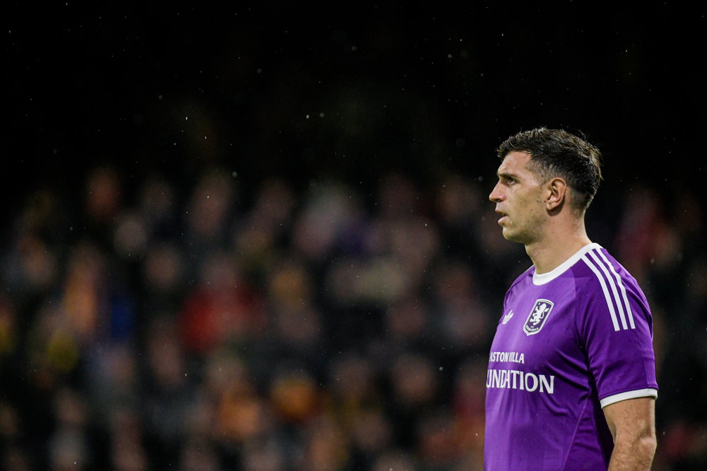 Aston Villa goalkeeper Emi Martinez
