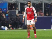 Arsenal player out of training and sat pitch-side as injury hits with national team Jurrien Timber