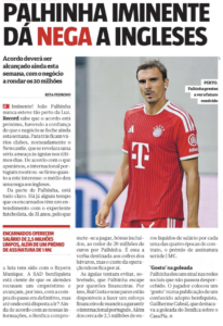 Record believe João Palhinha is closer to Benfica than Aston Villa