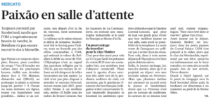 Sunderland's pursuit of Igor Paixão covered in La Provence