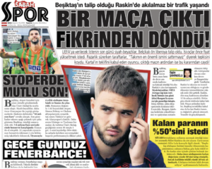 Nicolas Raskin decided to stay at Rangers, leaving Besiktas to look elsewhere
