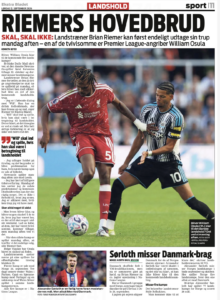 Newcastle United injury covered in Denmark