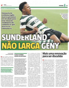 Record cover Sunderland's determination for Geny Catamo