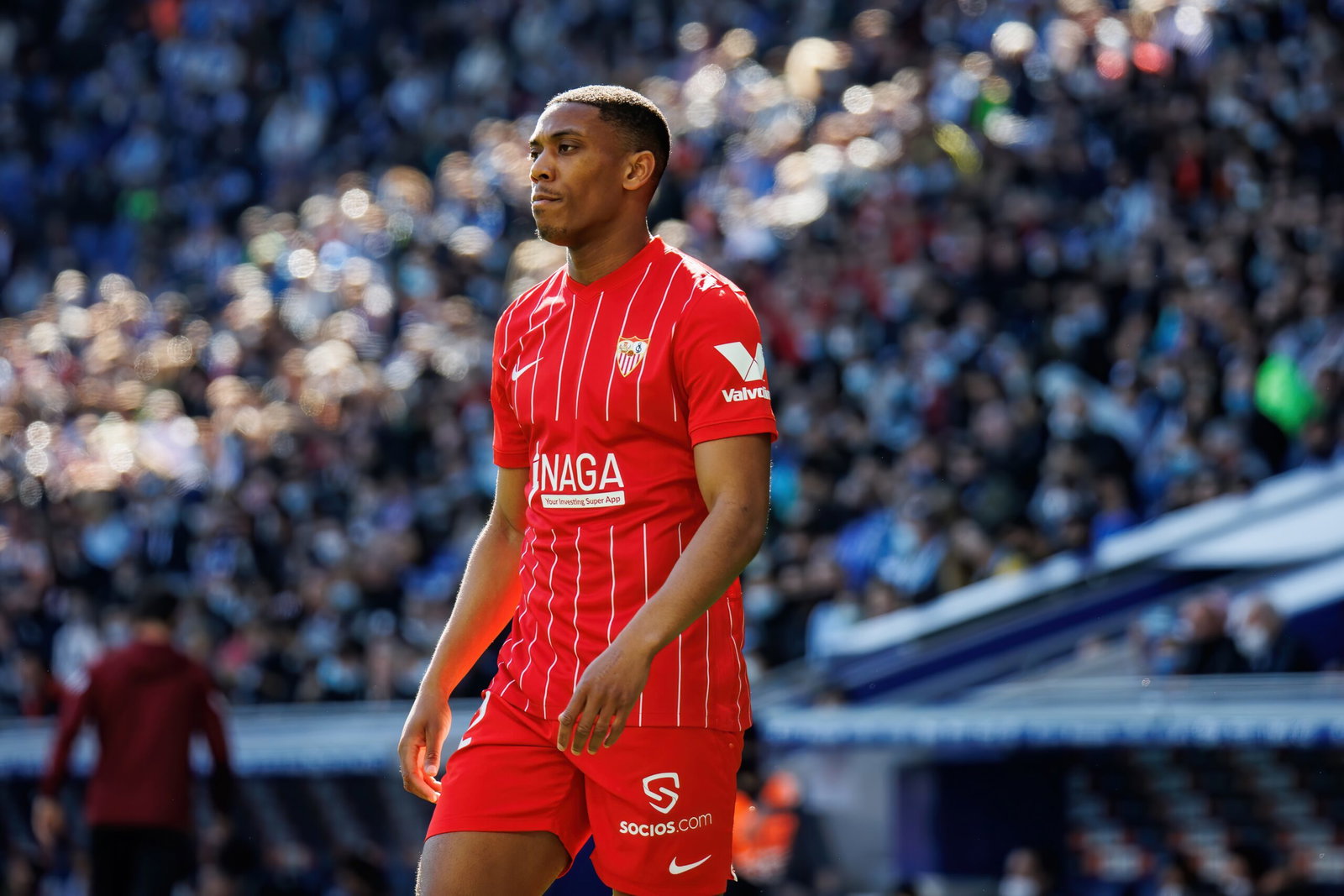 Anthony Martial pictured during his loan period at Sevilla